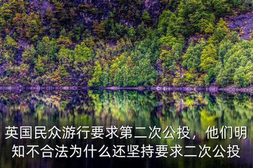 英國(guó)民眾游行要求第二次公投，他們明知不合法為什么還堅(jiān)持要求二次公投