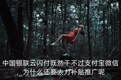 中國銀聯(lián)云閃付既然干不過支付寶微信，為什么還要大力補(bǔ)貼推廣呢