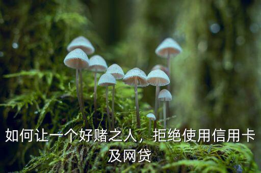 如何讓一個好賭之人，拒絕使用信用卡及網(wǎng)貸