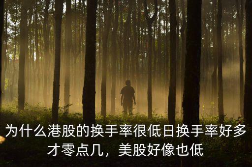 為什么港股的換手率很低日換手率好多才零點幾，美股好像也低