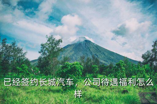 已經(jīng)簽約長(zhǎng)城汽車，公司待遇福利怎么樣