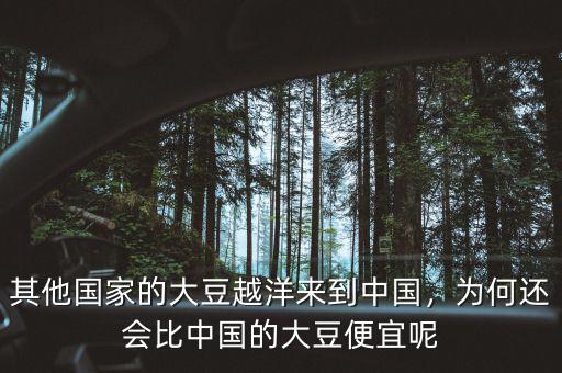 其他國(guó)家的大豆越洋來(lái)到中國(guó)，為何還會(huì)比中國(guó)的大豆便宜呢
