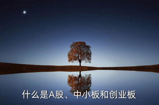 什么是A股、中小板和創(chuàng)業(yè)板