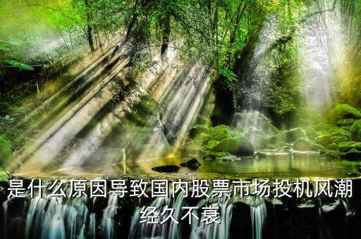 是什么原因?qū)е聡鴥?nèi)股票市場投機風潮經(jīng)久不衰