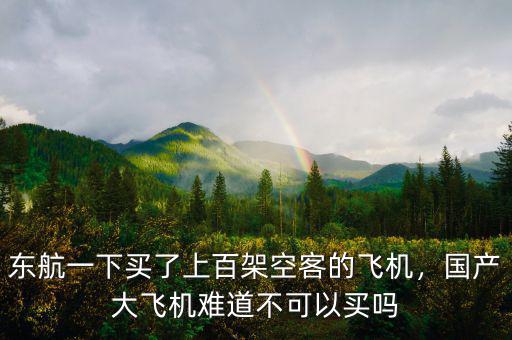 東航一下買了上百架空客的飛機(jī)，國產(chǎn)大飛機(jī)難道不可以買嗎
