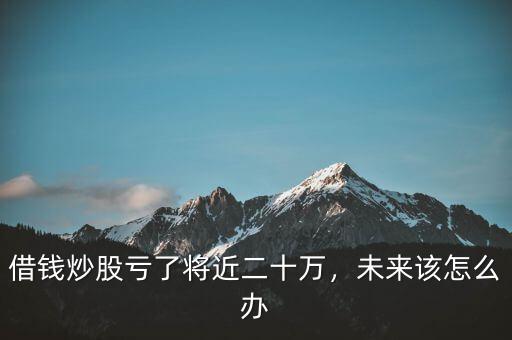 借錢炒股虧了將近二十萬，未來該怎么辦