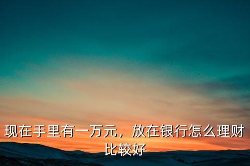 現(xiàn)在手里有一萬元，放在銀行怎么理財比較好