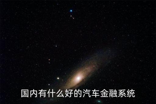 國內有什么好的汽車金融系統(tǒng)