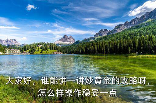 大家好，誰能講一講炒黃金的攻略呀，怎么樣操作穩(wěn)妥一點