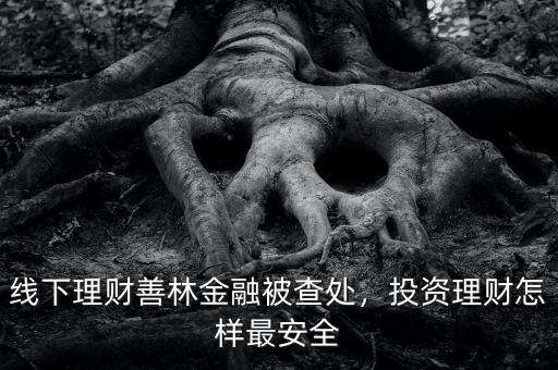 線下理財(cái)善林金融被查處，投資理財(cái)怎樣最安全