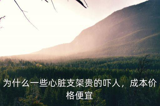 為什么一些心臟支架貴的嚇人，成本價(jià)格便宜