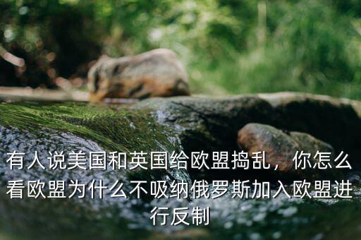 有人說美國和英國給歐盟搗亂，你怎么看歐盟為什么不吸納俄羅斯加入歐盟進行反制