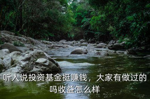 聽人說投資基金挺賺錢，大家有做過的嗎收益怎么樣