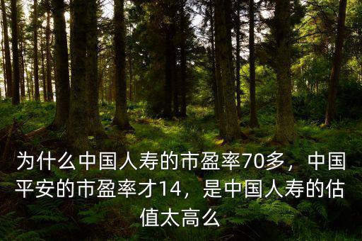 為什么中國(guó)人壽的市盈率70多，中國(guó)平安的市盈率才14，是中國(guó)人壽的估值太高么