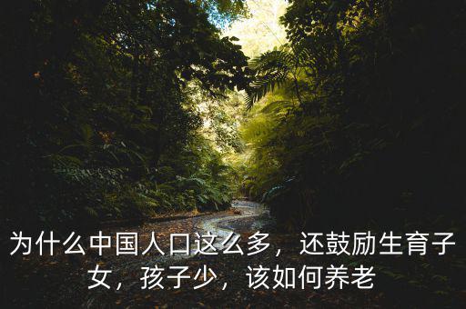 為什么中國人口這么多，還鼓勵(lì)生育子女，孩子少，該如何養(yǎng)老