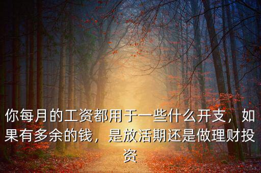 你每月的工資都用于一些什么開支，如果有多余的錢，是放活期還是做理財(cái)投資