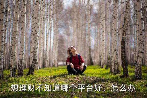 想理財不知道哪個平臺好，怎么辦
