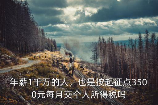 年薪1千萬(wàn)的人，也是按起征點(diǎn)3500元每月交個(gè)人所得稅嗎