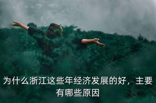 為什么浙江這些年經(jīng)濟(jì)發(fā)展的好，主要有哪些原因