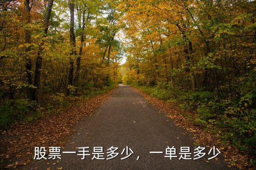 股票一手是多少，一單是多少