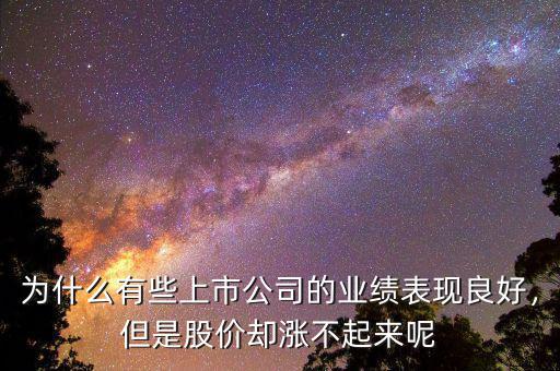 為什么有些上市公司的業(yè)績表現良好，但是股價卻漲不起來呢
