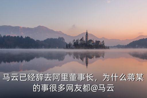 馬云已經(jīng)辭去阿里董事長，為什么蔣某的事很多網(wǎng)友都@馬云