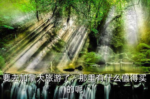 要去加拿大旅游了，那里有什么值得買的呢