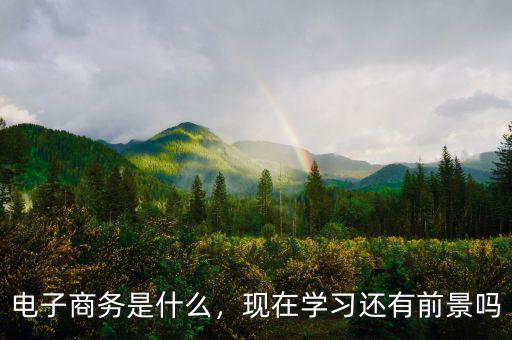 電子商務(wù)是什么，現(xiàn)在學(xué)習(xí)還有前景嗎