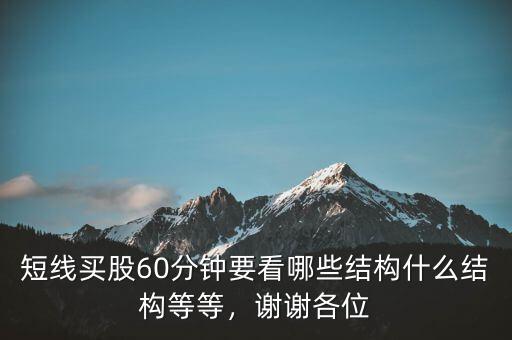 短線買股60分鐘要看哪些結(jié)構(gòu)什么結(jié)構(gòu)等等，謝謝各位