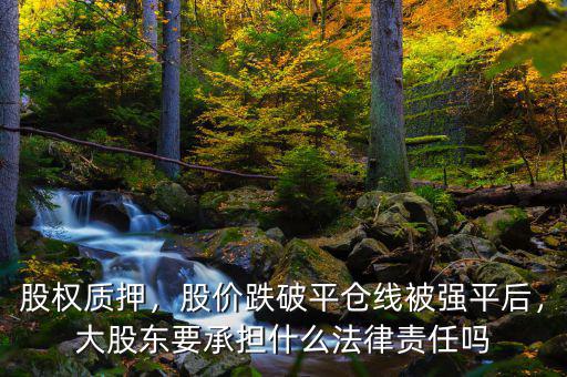 股權(quán)質(zhì)押，股價(jià)跌破平倉(cāng)線(xiàn)被強(qiáng)平后，大股東要承擔(dān)什么法律責(zé)任嗎