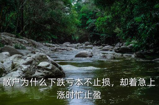 散戶為什么下跌虧本不止損，卻著急上漲時(shí)忙止盈