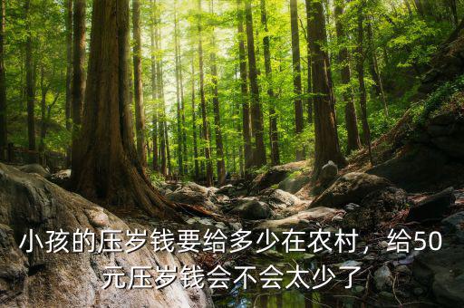 小孩的壓歲錢要給多少在農(nóng)村，給50元壓歲錢會不會太少了