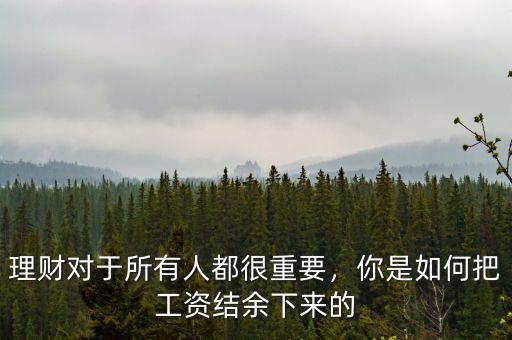 工資結余什么意思,一年工資會結余多少