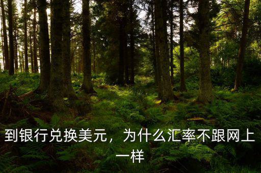 到銀行兌換美元，為什么匯率不跟網(wǎng)上一樣