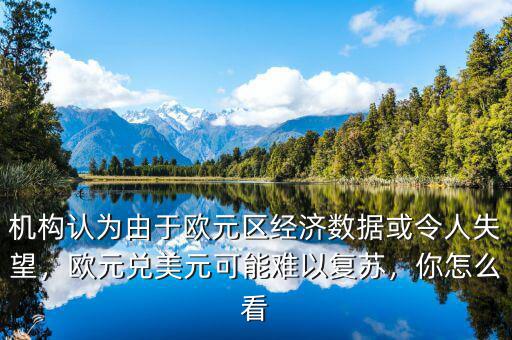 機(jī)構(gòu)認(rèn)為由于歐元區(qū)經(jīng)濟(jì)數(shù)據(jù)或令人失望，歐元兌美元可能難以復(fù)蘇，你怎么看