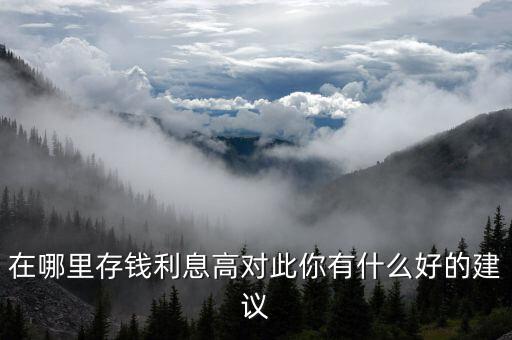 在哪里存錢利息高對此你有什么好的建議