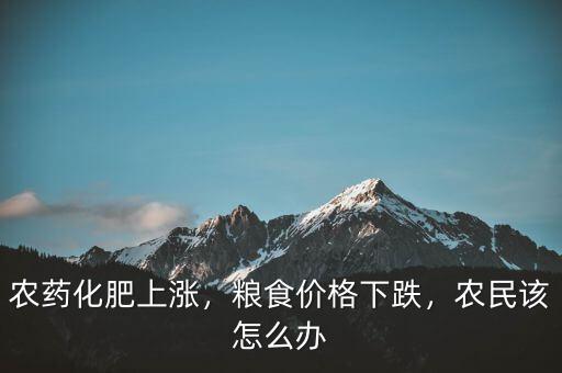 農(nóng)藥化肥上漲，糧食價格下跌，農(nóng)民該怎么辦
