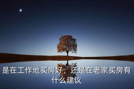 是在工作地買(mǎi)房好，還是在老家買(mǎi)房有什么建議