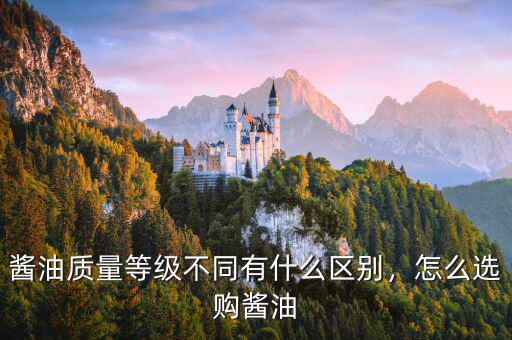 醬油質(zhì)量等級(jí)不同有什么區(qū)別，怎么選購(gòu)醬油