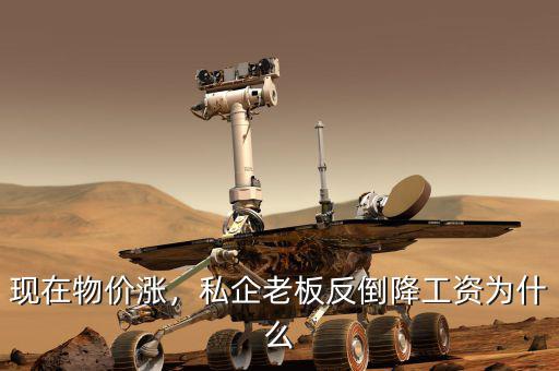 現(xiàn)在物價(jià)漲，私企老板反倒降工資為什么