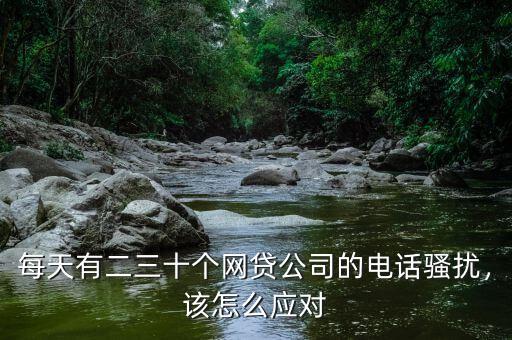 每天有二三十個網(wǎng)貸公司的電話騷擾，該怎么應(yīng)對