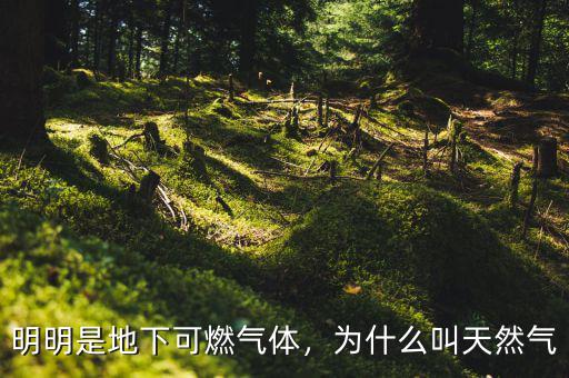 明明是地下可燃?xì)怏w，為什么叫天然氣