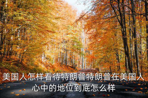 美國(guó)人怎樣看待特朗普特朗普在美國(guó)人心中的地位到底怎么樣