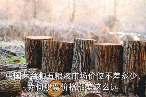 中國(guó)茅臺(tái)和五糧液市場(chǎng)價(jià)位不差多少，為何股票價(jià)格相差這么遠(yuǎn)
