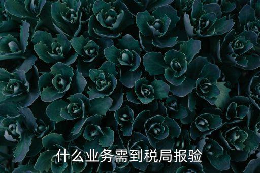 什么業(yè)務(wù)需到稅局報驗(yàn)