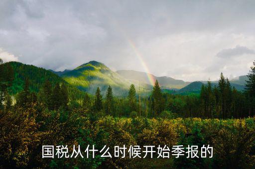 國(guó)稅什么時(shí)間申報(bào)，國(guó)稅從什么時(shí)候開始季報(bào)的