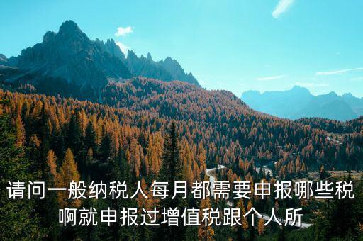 一般納稅人每月必報(bào)什么經(jīng)費(fèi)，一般納稅人每月都需要報(bào)什么稅