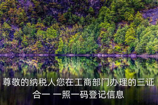 多證合一備案是什么，三證合一需要去國稅備案請問需要帶什么