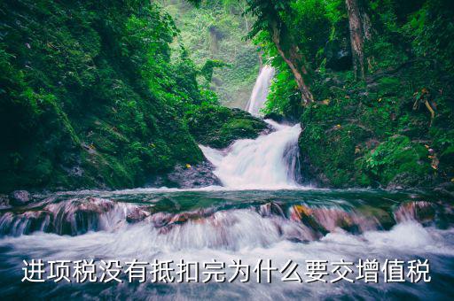 進項稅未抵扣為什么還要補交稅款，進項稅沒有抵扣完為什么要交增值稅