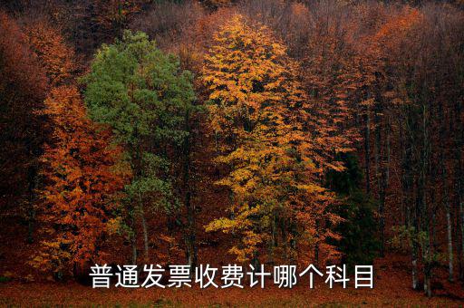 普通發(fā)票繳稅記什么費用，普通發(fā)票收費計哪個科目